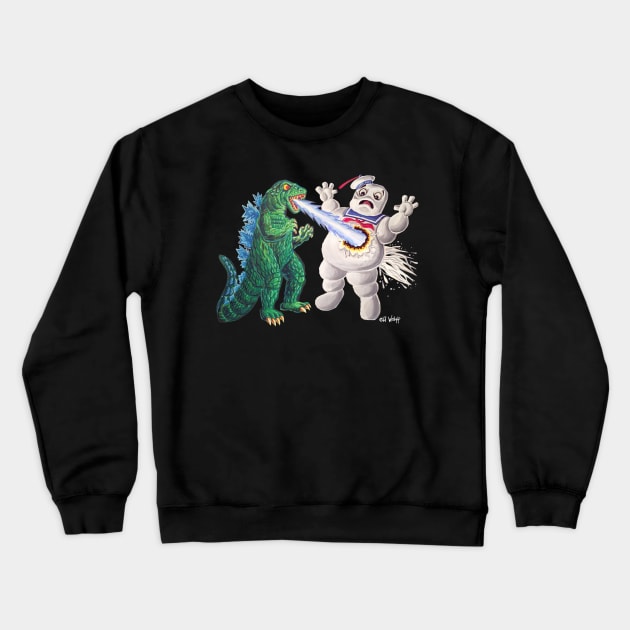 Kaiju with a sweet tooth Crewneck Sweatshirt by eliwolff